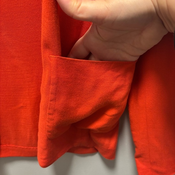Aritzia Talula Kent Bright Coral Blazer, size 0 - Picture 7 of 9